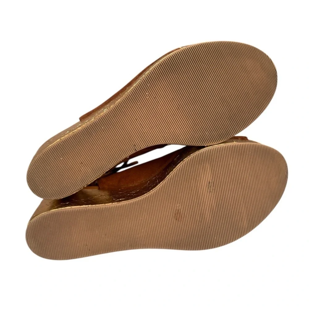 See By Chloe Liana Lace Up Platform Sandals Honey Gum Brown & Gold  Size: 38
